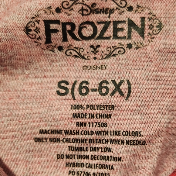 Girls size 6/6x Frozen Sweatshirt and t-shirt - Picture 6 of 7
